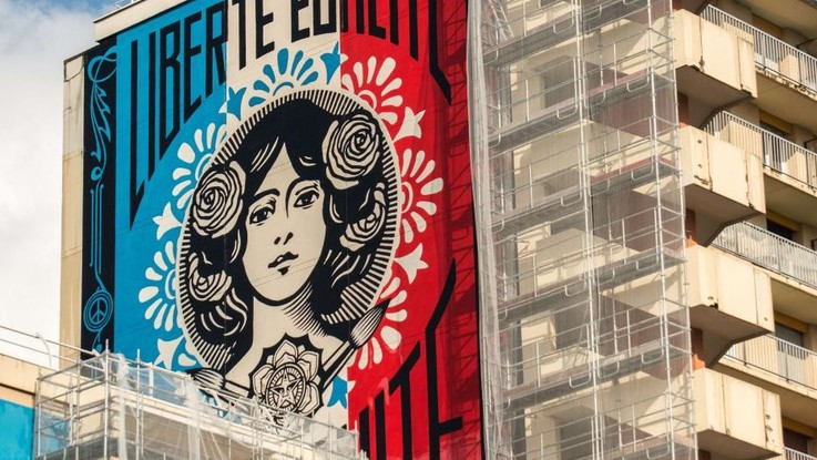 "Liberte, Egalite, Fraternite" di Shepard Fairy