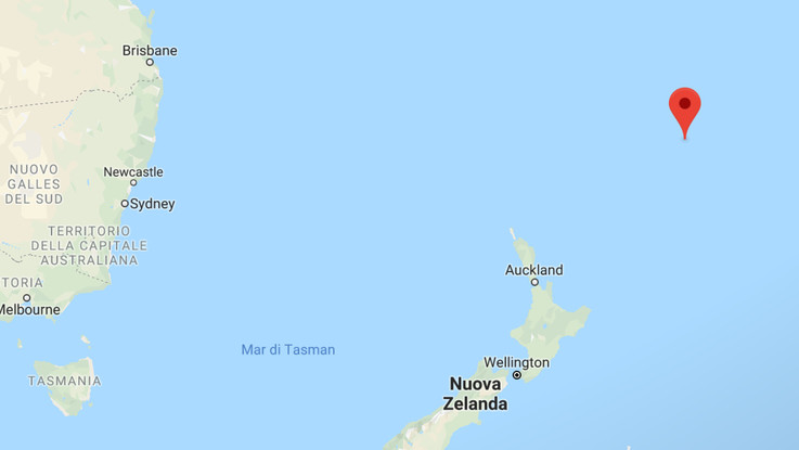 Le Isole Kermadec a Nord Eest della Nuova Zelanda