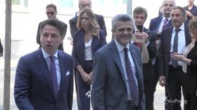 Napoli, il premier Conte arriva alla ‘Apple Academy’