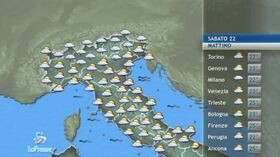 Il meteo del 22 giugno