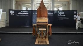 Milano, presentato il Grande organo continuo di Leonardo