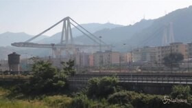 Ponte Morandi, il colonnello Yuri Grossi spiega le operazioni di demolizione