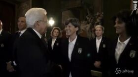 Mattarella riceve le calciatrici azzurre
