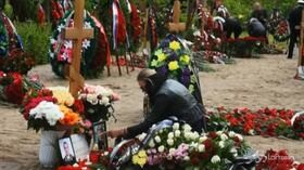 Russia, a San Pietroburgo i funerali dei militari morti nel sottomarino
