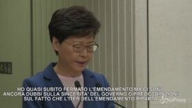 Hong Kong, Lam: “Legge sull’estradizione è morta”