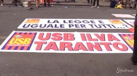 Ex Ilva, sit-in degli operai davanti al Mise