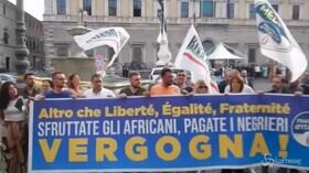 Fratelli d’Italia, sit-in all’ambasciata francese: “Basta ingerenze”