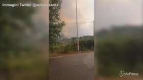 Sardegna, nuovo incendio in Ogliastra: la nube di fumo