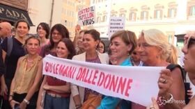 Ddl Pillon, protesta e sit-in davanti a Montecitorio