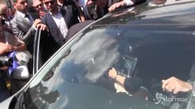 Carabiniere ucciso, Salvini stringe le mani alla vedova