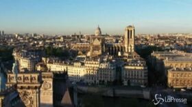 Notre-Dame, i lavori di ricostruzione nelle riprese aeree