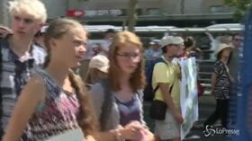 Losanna, Greta Thunberg in marcia per il clima