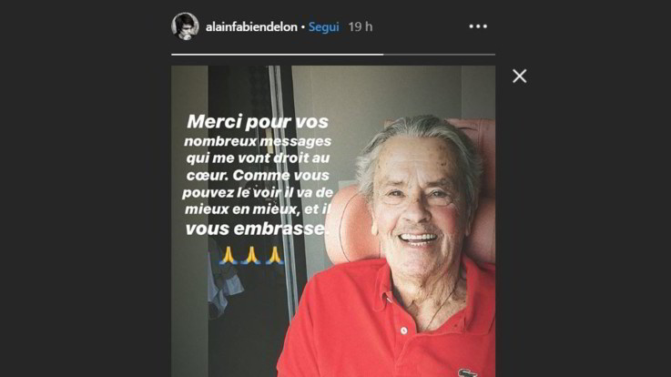 Alain Delon sorridente e sereno: il figlio pubblica foto dopo l'ictus