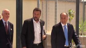 Salvini arriva a Castel Volturno per il comitato per l’ordine e la sicurezza