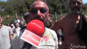 Castel Volturno, manifestanti contro Salvini: “Perché sfiducia a Conte?”