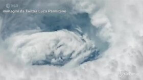 Nell’occhio di Dorian: il nuovo video di Luca Parmitano