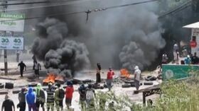 Scontri tra polizia e manifestanti in Honduras