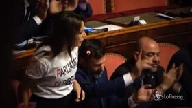 Senato, Bergonzoni cita Bibbiano e scatena il coro dei leghisti