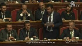 Senato, Salvini: “Governo legittimo ma abusivo”