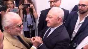 Siparietto De Luca – De Laurentiis, il presidente del Napoli: “Se bestemmiassi cadrebbe il San Paolo”