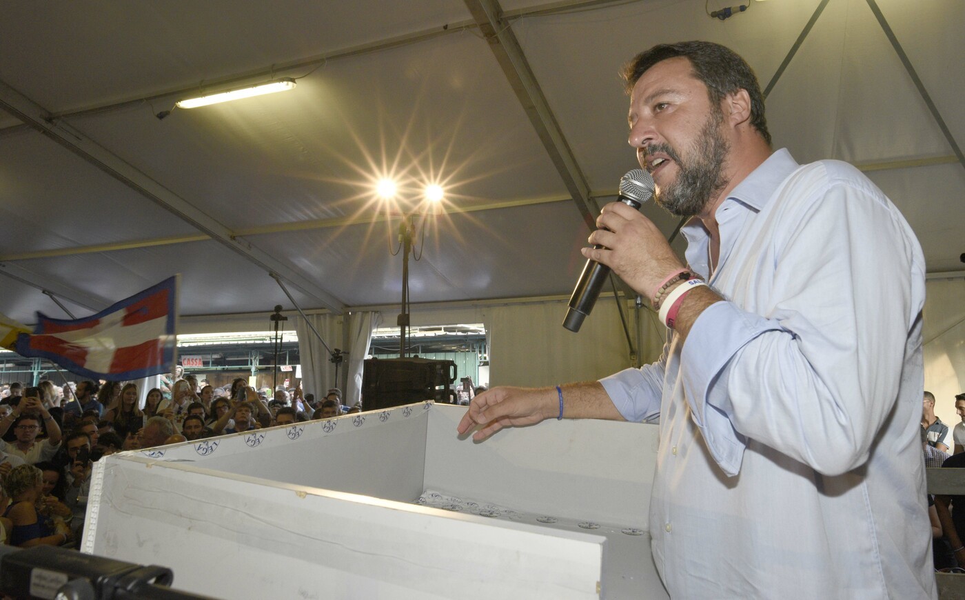 Il popolo della Lega riunito a Pontida