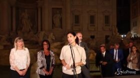 Roma, inaugurata nuova illuminazione di Fontana di Trevi