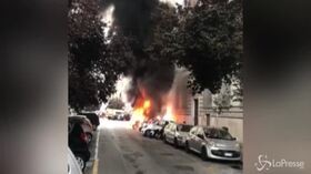 Roma, incendiati cassonetti nel quartiere Prati
