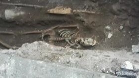 Ritrovamento choc a Roma: scheletro umano scoperto davanti alla metro Piramide