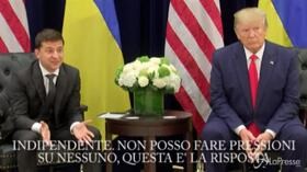 Zelensky sulla telefonata con Trump: “Nessuna pressione”