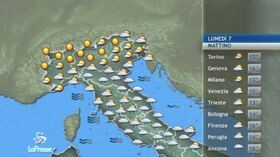 Meteo, le previsioni di lunedì 7 ottobre