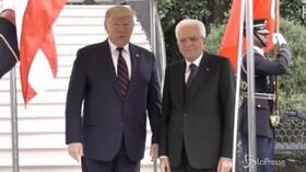 Donald Trump riceve Mattarella alla Casa Bianca