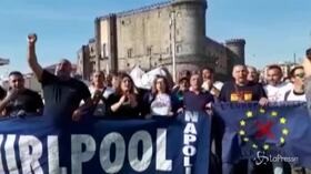 Whirlpool, ancora proteste a Napoli: operai in corteo da Piazza Municipio al Porto