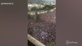 Proteste in Cile, in piazza oltre un milione di persone