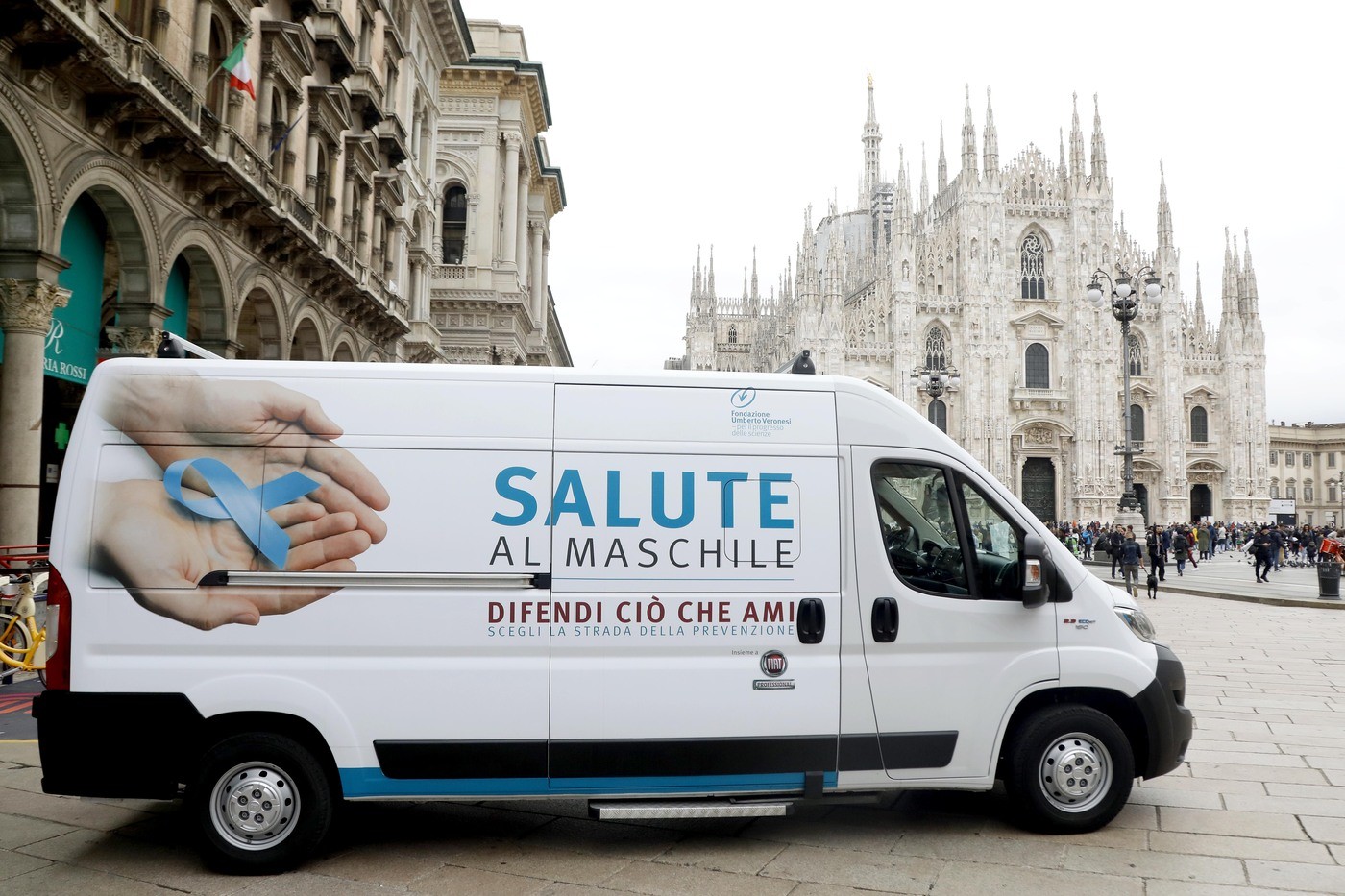 Milano, tour per la prevenzione maschile di Fondazione Veronesi e Fiat Professional