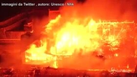 Giappone: incendio distrugge castello Okinawa, patrimonio Unesco