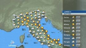 Meteo, le previsioni di lunedì 4 novembre