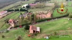 Esplosione Alessandria, le immagini aeree dal luogo del disastro
