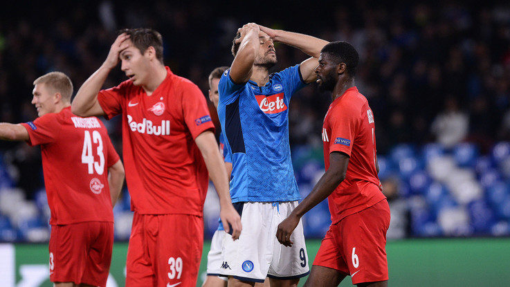 Champions League, Napoli fermato sull'1-1 dal Salisburgo