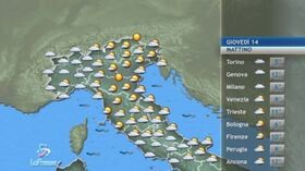 Meteo, le previsioni di giovedì 14 novembre