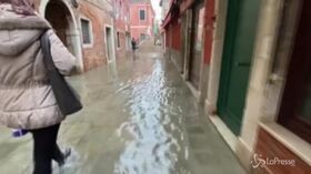 Acqua alta a Venezia, l’arrivo della nuova ondata
