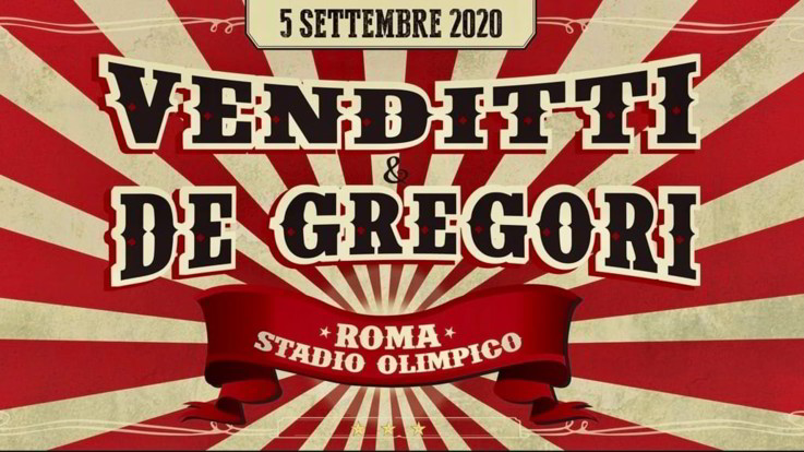 Venditti e De Gregori all'Olimpico di Roma il 5 settembre 2020