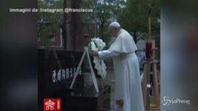Il Papa all’Atomic Bomb Hypocenter Park di Nagasaki