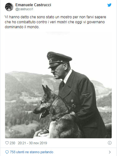 Siena, professore universitario twitta frase pro Hitler: scoppia la polemica