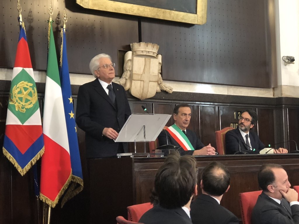 Piazza Fontana, Mattarella a Palazzo Marino:  Ferita non rimarginabile