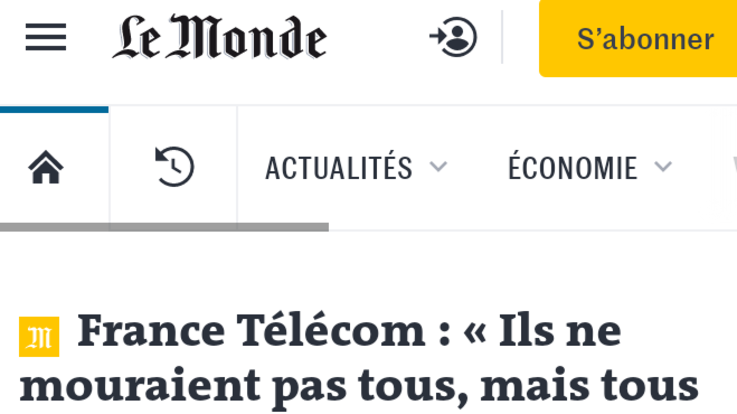France Telecom, suicidi dipendenti: dirigenti condannati