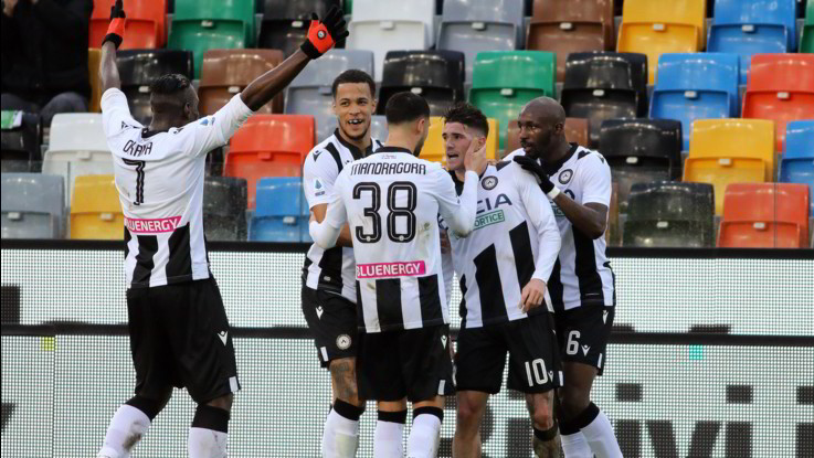 Serie A, Udinese-Cagliari 2-1
