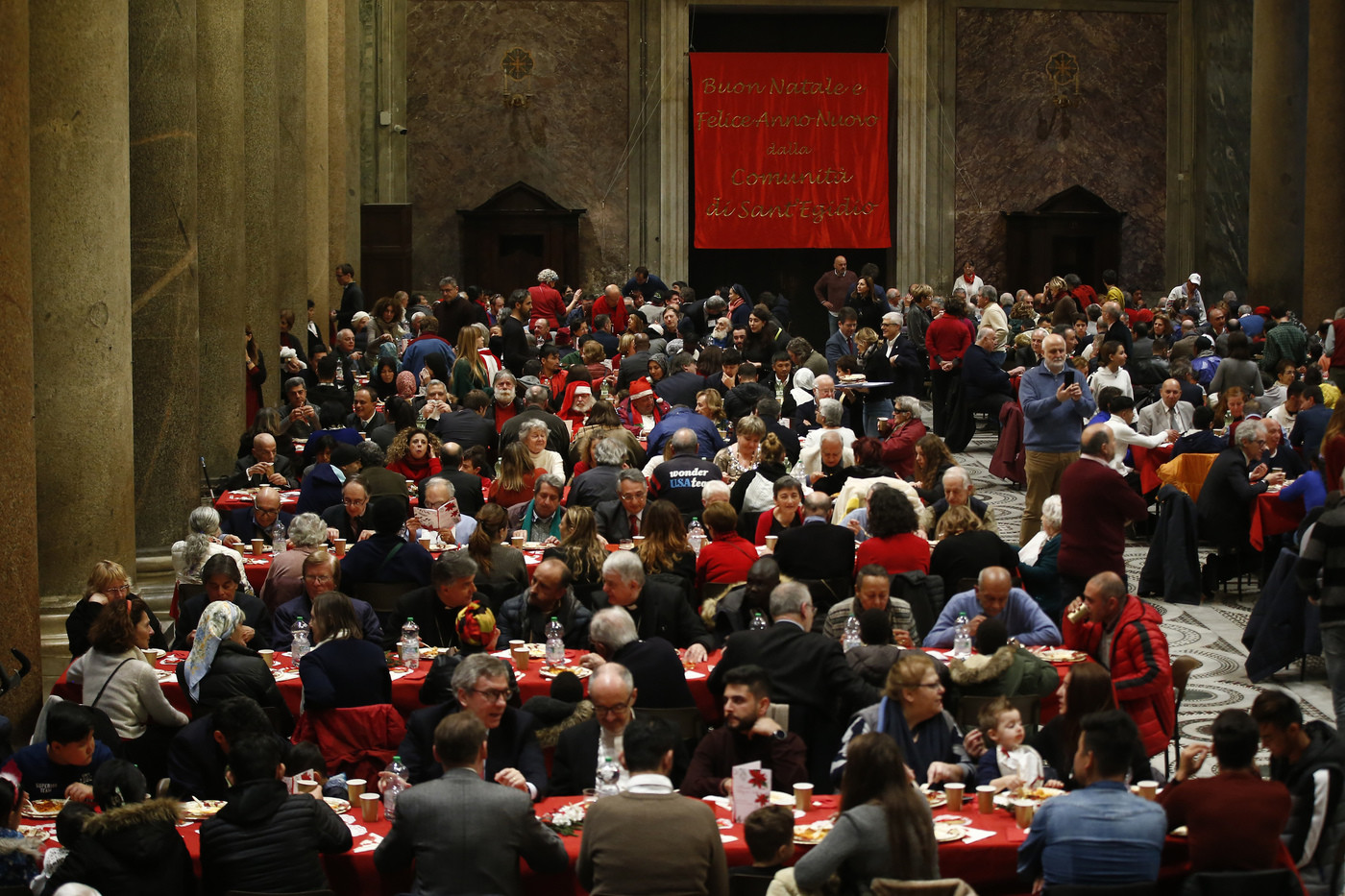 Natale, in oltre 60mila ai pranzi della Comunità di Sant’Egidio