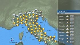 Il meteo del 27 dicembre