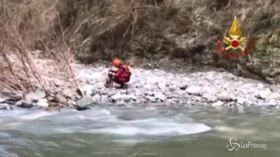 Catanzaro: vigili del fuoco lo salvano, le feste di un cane ferito al suo soccorritore