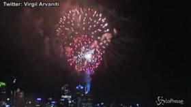 In Nuova Zelanda è già 2020: i fuochi d’artificio di Auckland